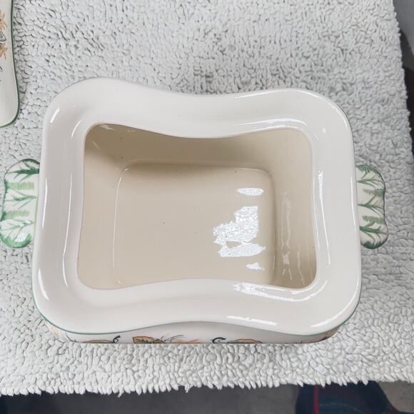 Royal Sealy Soup Tureen 1960's Made in Japan Plum Harvest Includes Lid ~6"x8" - Picture 10 of 16